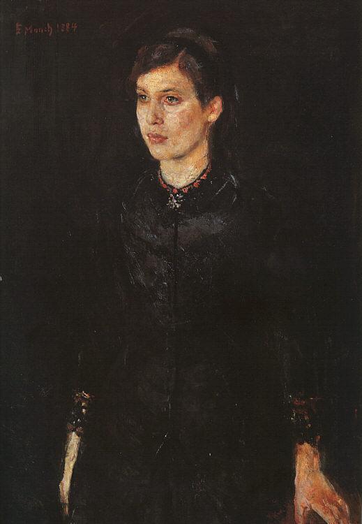 Edvard Munch Sister Inger oil painting image